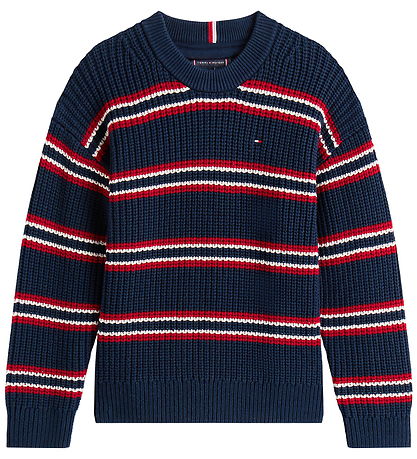 Tommy Hilfiger 블라우스 - 니트웨어 - 다크 나이트 네이비 멀티 스트라이프