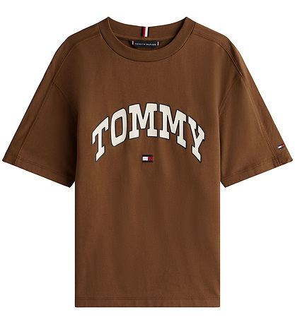 T-Shirt Tommy Hilfiger - Varsity - Noix de pécan