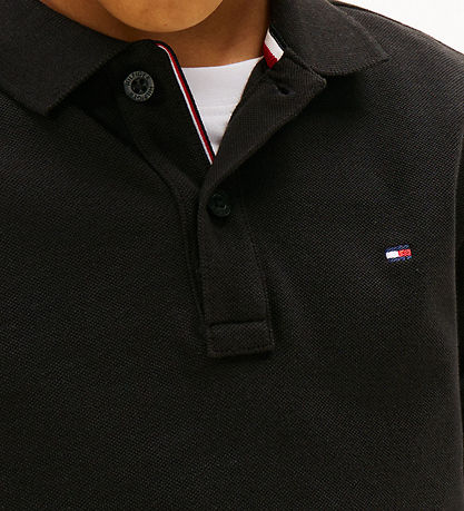 Tommy Hilfiger Pikétröja - Piké - Svart m. Logo