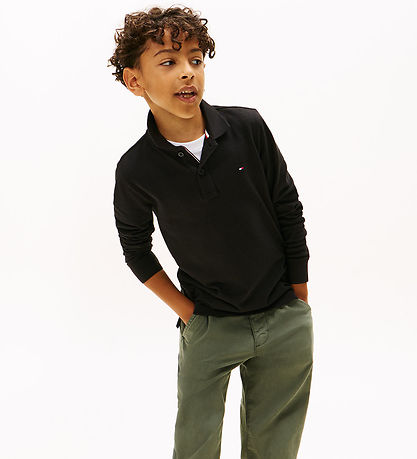 Tommy Hilfiger Pikétröja - Piké - Svart m. Logo