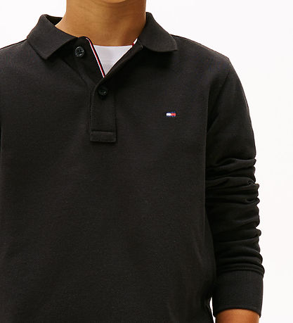 Tommy Hilfiger Pikétröja - Piké - Svart m. Logo