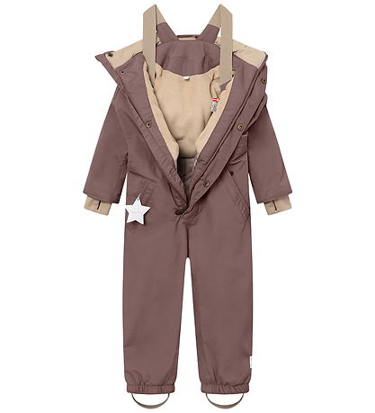 Mini A Ture Snowsuit - MatWanni Fleece - Peppercorn Plum