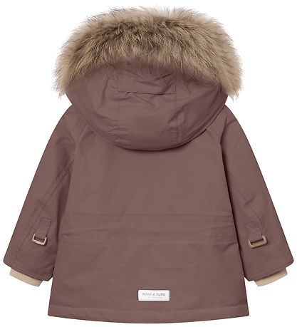 Mini A Ture Winter Coat - MatWally Fleece/Fur - Peppercorn Plum