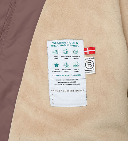 Mini A Ture Winterjacke - MatWang Fleece - Peppercorn Plum