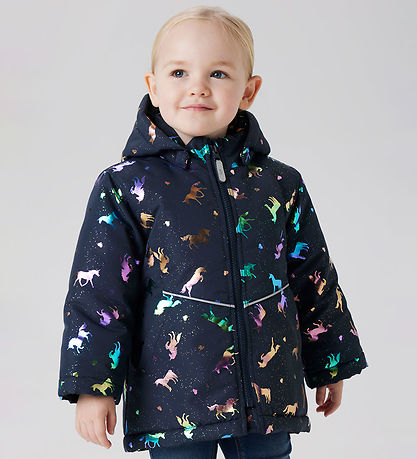 Name It Vinterjacka - Nej - NmfMaxi - Dark Sapphire/Unicorn