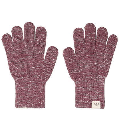 MP Gloves - Wool - Comfy - 2-Pack - Mix Light Grey Melange/Grape