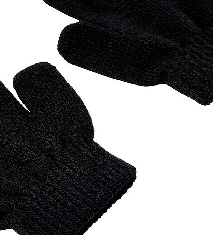 Name It Gloves - Knitted - 3-Pack - NknMagic - Black