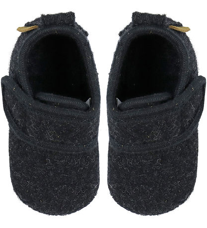 Mikk-Line Slippers - Prewalker Wool - Anthracite Melange
