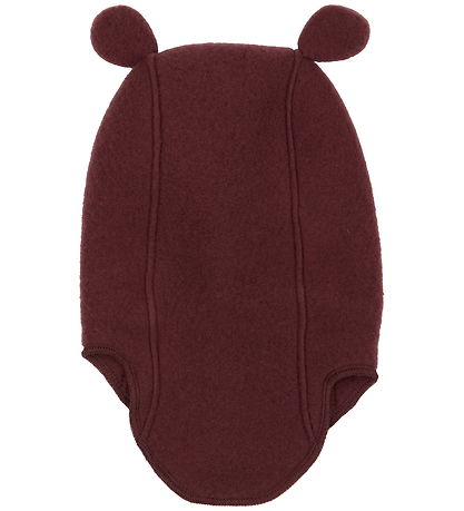 Mikk-Line Balaclava - Wool - Single Layer - Rum Raisin w. Ears