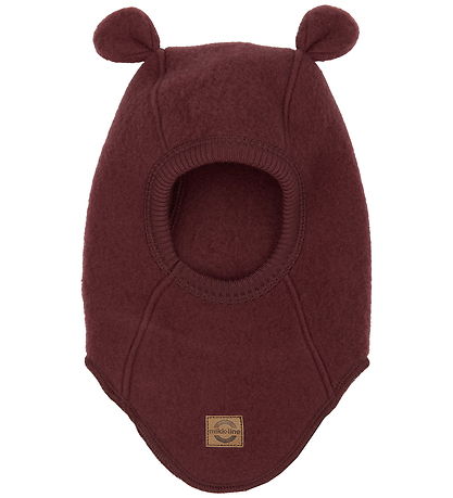 Mikk-Line Balaclava - Wool - Single Layer - Rum Raisin w. Ears
