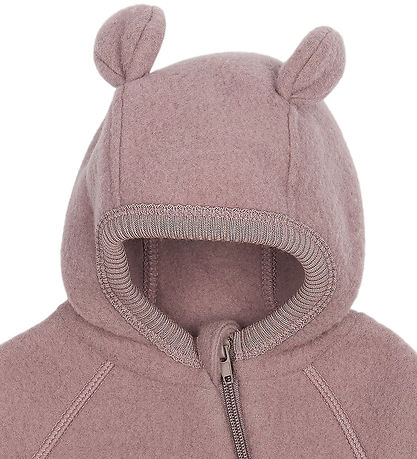 Mikk-Line Overall m. Kapuze - Wolle - Twilight Mauve