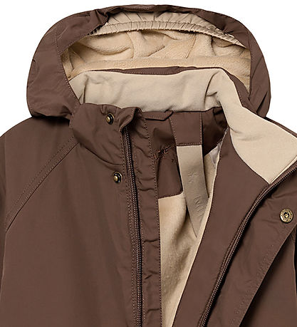 Mini A Ture Snowsuit - MatWanni Fleece - Chestnut Brown Mini A Ture Snowsuit - MatWanni Fleece - Chestnut Brown