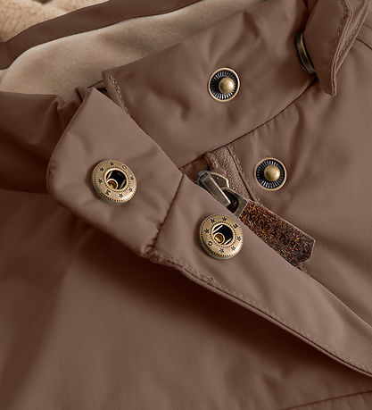 Mini A Ture Winter Coat - MatWang Fleece - Chestnut Brown