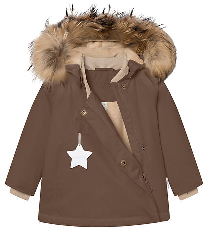 Mini A Ture Úlpa - MaturWang Flís/Fur - Chestnut Brown