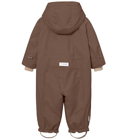 Mini A Ture Snowsuit - MatWisti Fleece - Chestnut Brown Mini A Ture Snowsuit - MatWisti Fleece - Chestnut Brown
