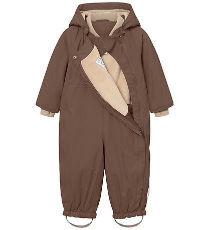 Mini A Ture Snowsuit - MatWisti Fleece - Chestnut Brown