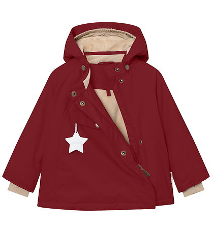 Mini A Ture Winter Coat - MatWang Fleece - Red Merlot