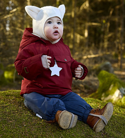 Mini A Ture Winter Coat - MatWang Fleece - Red Merlot