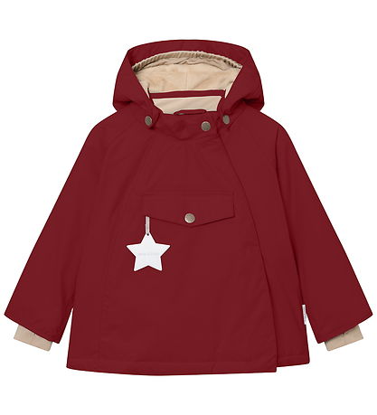 Mini A Ture Winter Coat - MatWang Fleece - Red Merlot