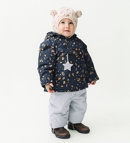 Mini A Ture Winterjacke - MatWang Fleece - Falling Leaves