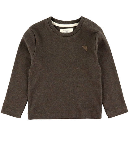 Blouse VACVAC - Écarlate - Rib - Dark Brown Mélange