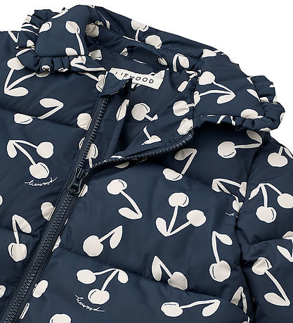 Liewood Puffer Jacket - Anemone - Cherry Blossom/Classic Navy