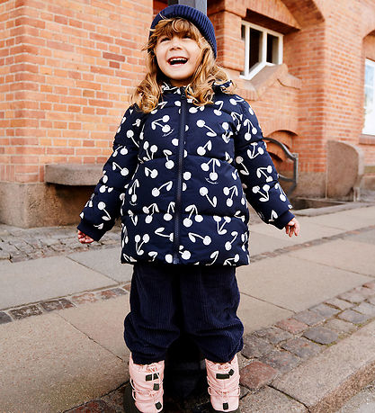 Liewood Puffer Jacket - Anemone - Cherry Blossom/Classic Navy