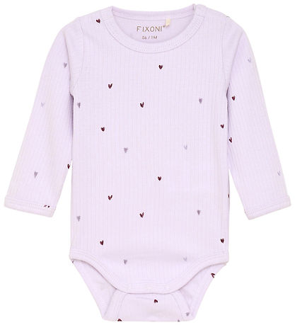 Fixoni Bodysuit l/s - Rib - Modal - Orchid Hush Fixoni Bodysuit l/s - Rib - Modal - Orchid Hush