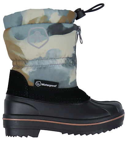Bottes d'Hiver Color Kids - Laine - Temps orageux av. Imprimé Bottes d'Hiver Color Kids - Laine - Temps orageux av. Imprimé