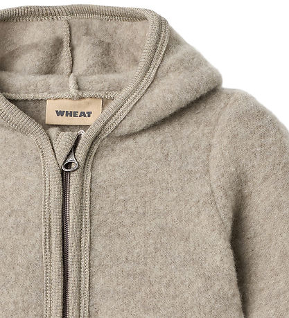 Wheat Jumpsuit - Wool fleece - Ata - Khaki Melange