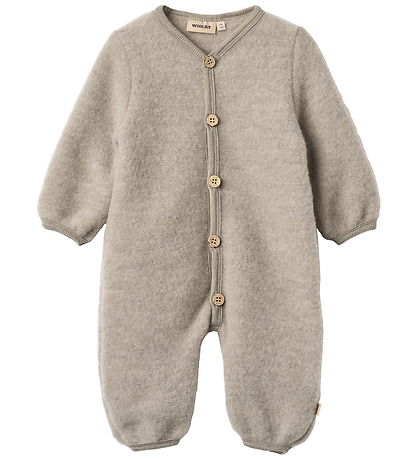 Wheat Jumpsuit - Wool fleece - Levi - Khaki Melange