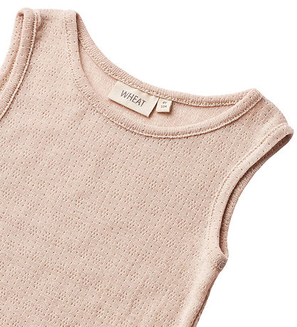Wheat Undershirt - Wool/Silk - Iggy - Pale Lilac w. Pointelle