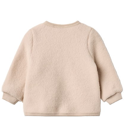 Wheat Cardigan - Wool fleece - Kari - Pale Lilac