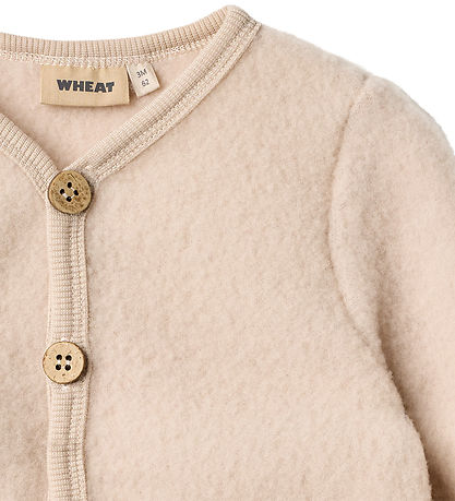 Wheat Cardigan - Wool fleece - Kari - Pale Lilac