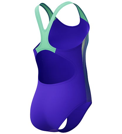 Speedo Swimsuit - Digi Placement Splashback - Green/Purple
