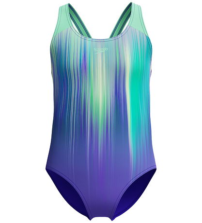 Speedo Swimsuit - Digi Placement Splashback - Green/Purple