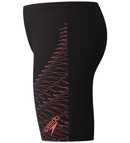 Speedo Swim Trunks - Medley Logo - Black w. Red
