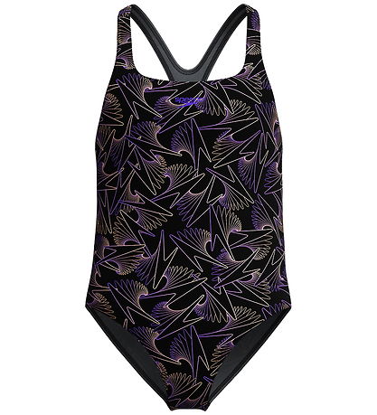 Speedo Swimsuit - HyperBoom All-Over Medalist - Black/Peach