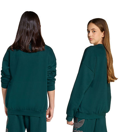 Sweat-shirt adidas Originals - Trèfle Crew - Aurivy/Black