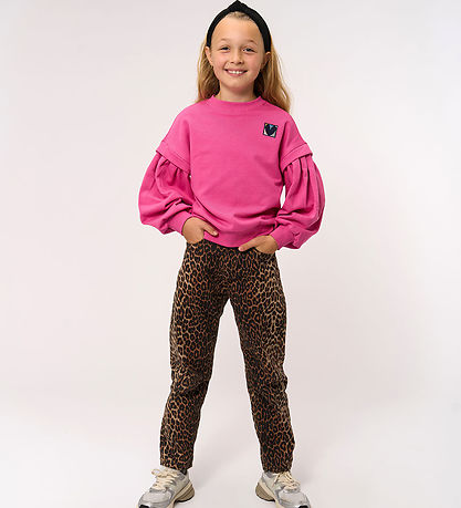 The New Gallabuxur - Twill - Mom Fit - TnPanya - Fjaðurgrátt/Leo The New Gallabuxur - Twill - Mom Fit - TnPanya - Fjaðurgrátt/Leo