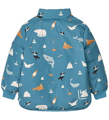 Liewood Puffer Jacket - Brantley - Arctic Sea/Ocean View