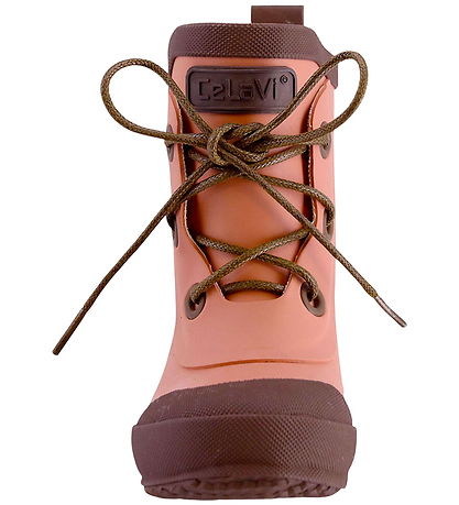 CeLaVi Rubber Boots w. Lining - Wellies - Brick Dust