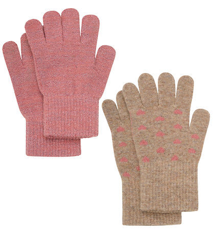 CeLaVi Hansker - Ull/Nylon - 2-pack - Murstein Dust