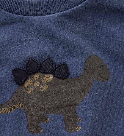 Minymo Sweatshirt - Vintage Indigo m. Dino Minymo Sweatshirt - Vintage Indigo m. Dino
