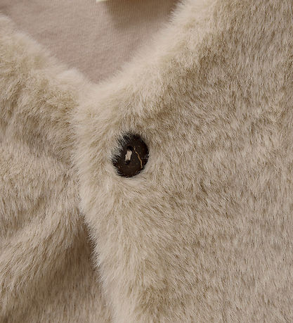 Minymo Waistcoat - Faux Fur - Smoke Gray