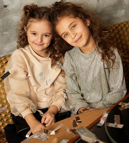 Minymo Sweatshirt - Smoke Gray w. Silver/Tyl Minymo Sweatshirt - Smoke Gray w. Silver/Tyl