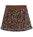 Minymo Skirt - Velvet - Woodrose w. Sequins Minymo Skirt - Velvet - Woodrose w. Sequins
