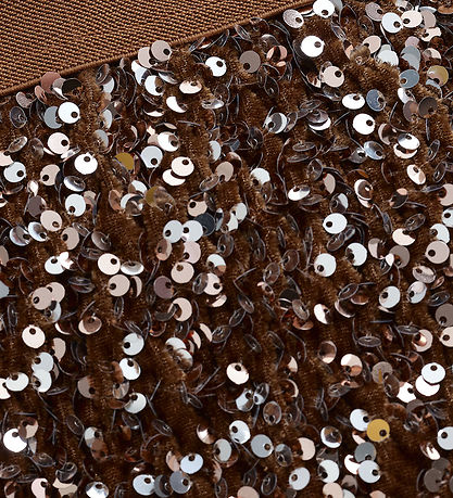 Minymo Skirt - Velvet - Woodrose w. Sequins