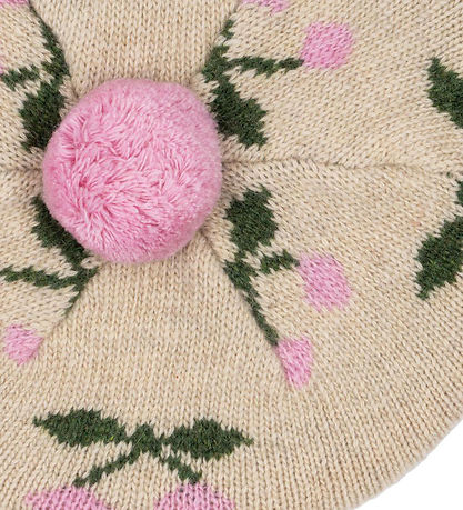 Konges Sløjd Beanie - Beret - Wool - Belou - Cherry