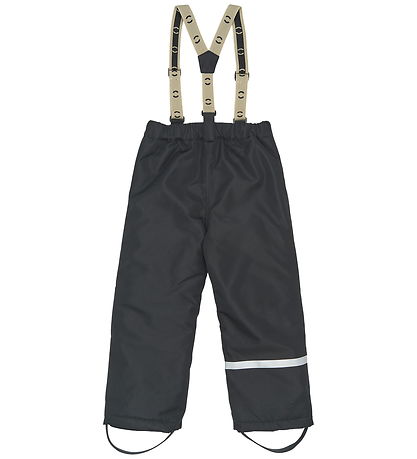 Mikk-Line Ski Pants w. Suspenders - Recycled - Black Mikk-Line Ski Pants w. Suspenders - Recycled - Black